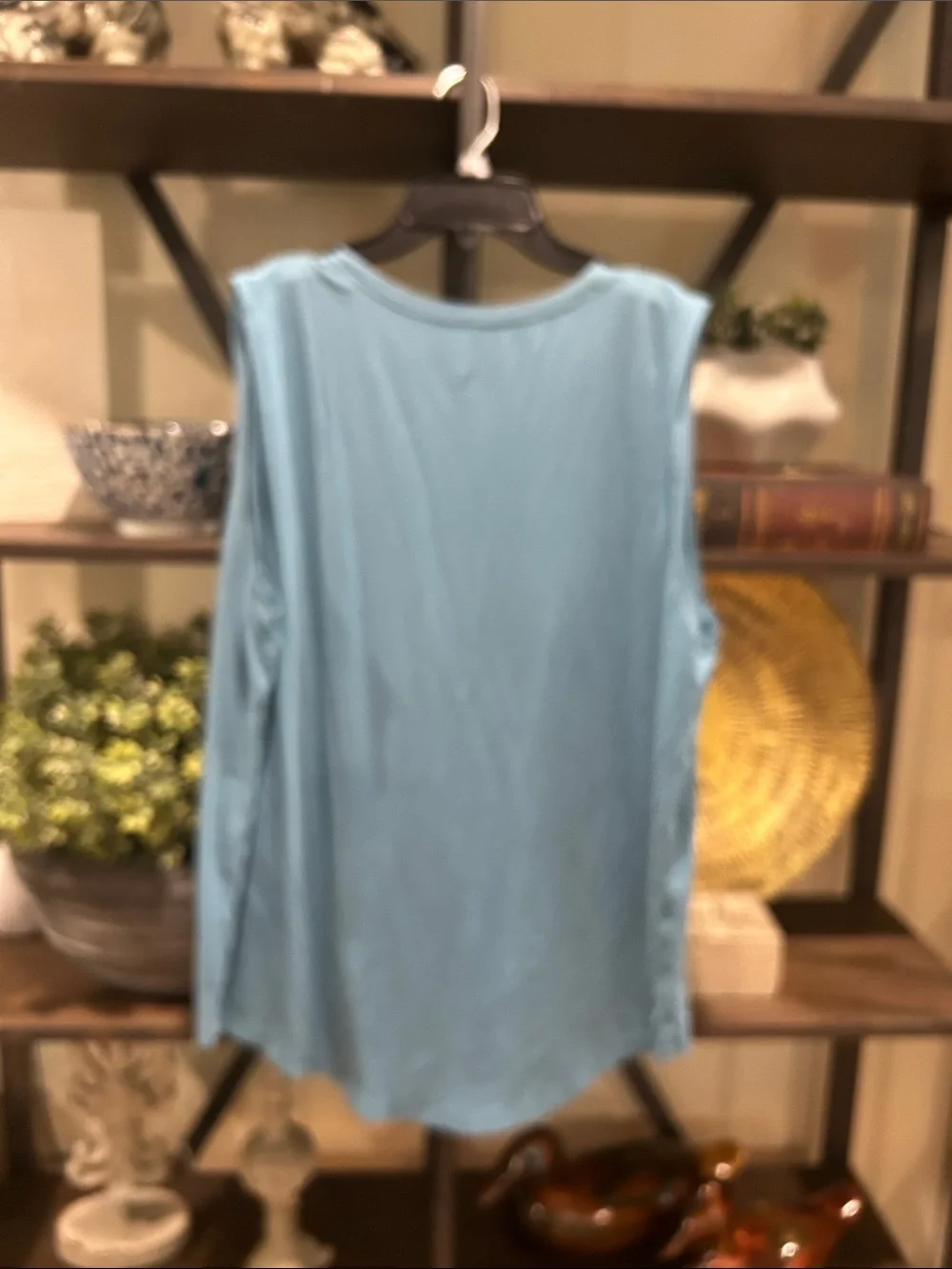 Light teal Blue Women’s Sleeveless Top